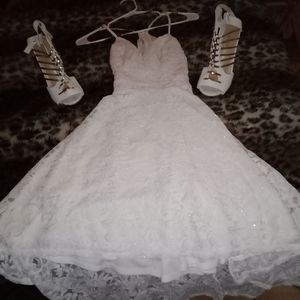 Prom dress and shoes